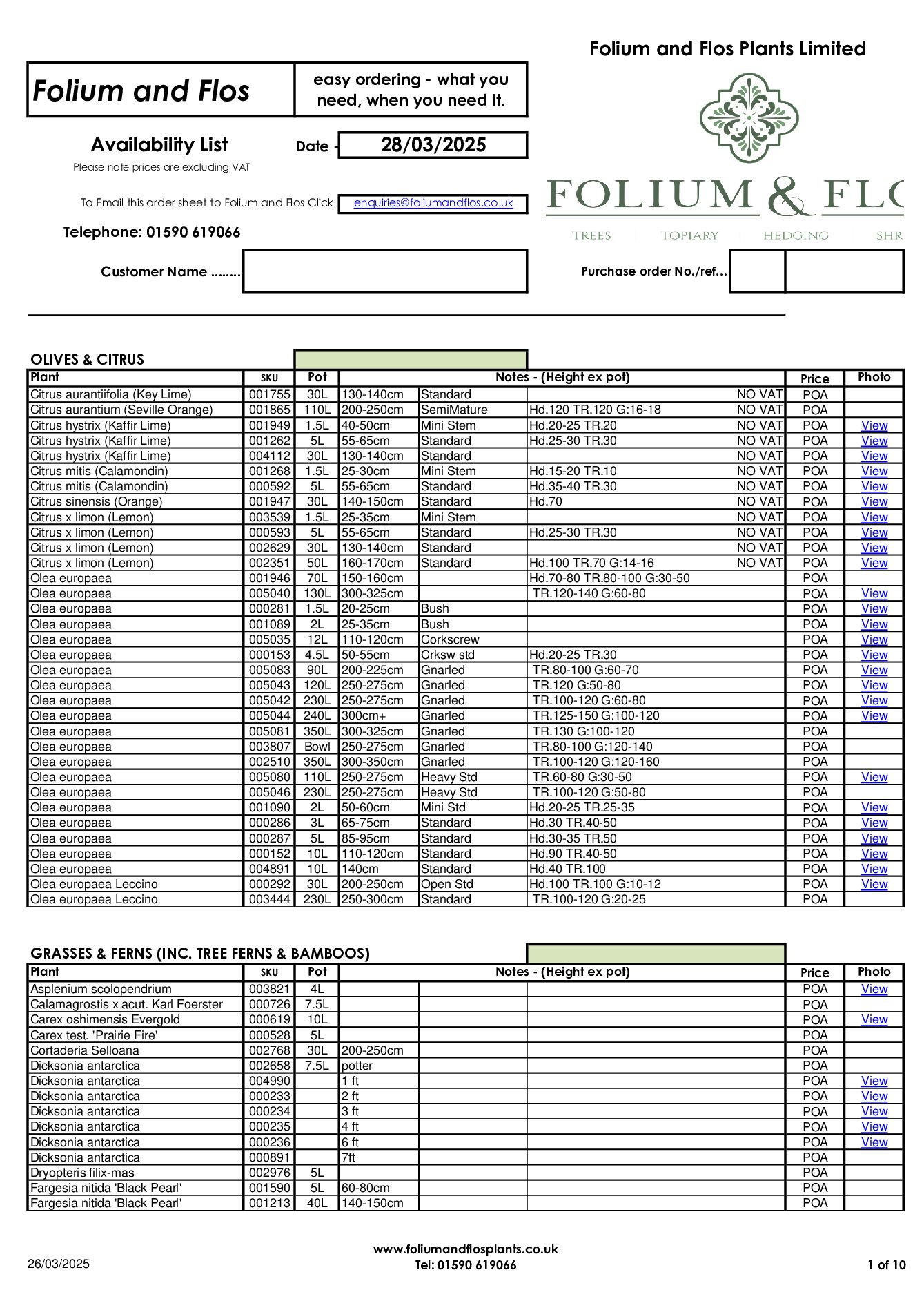 Folium and Flos Availability List 280325POA Folium and Flos Availability List 280325POA pdf